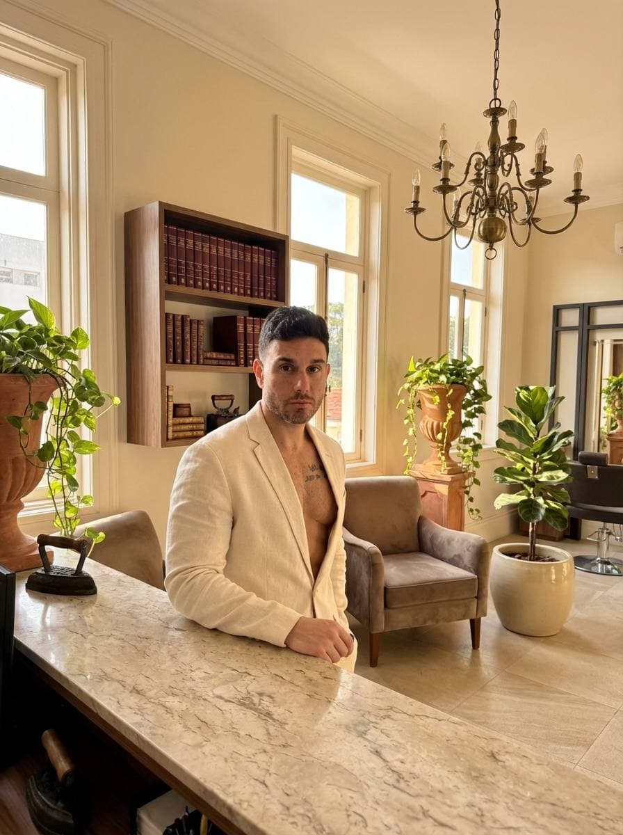 William Kamar in his study